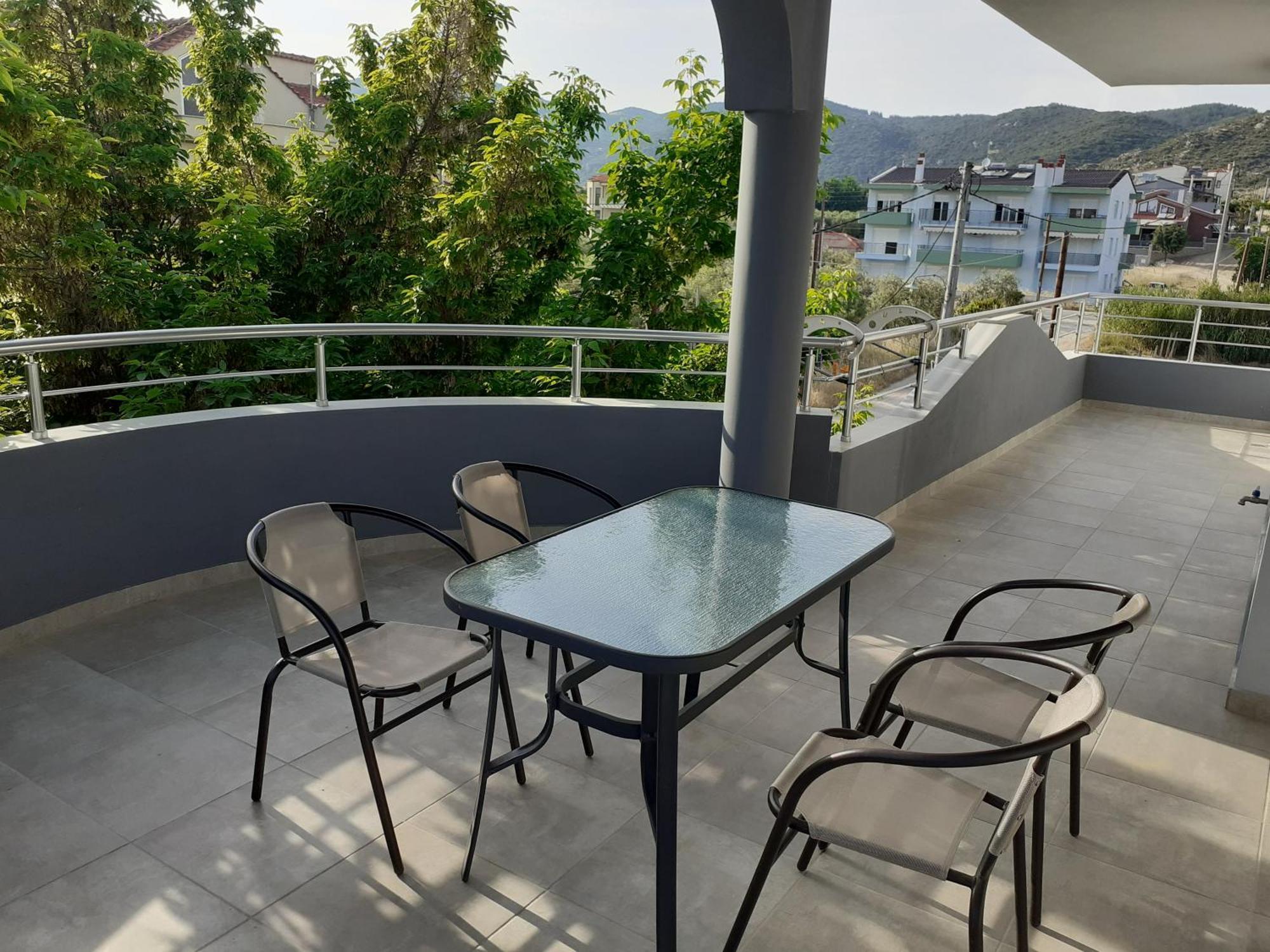 Appartamento Kaiafas Luxury Philoxenia Néa Péramos Camera foto